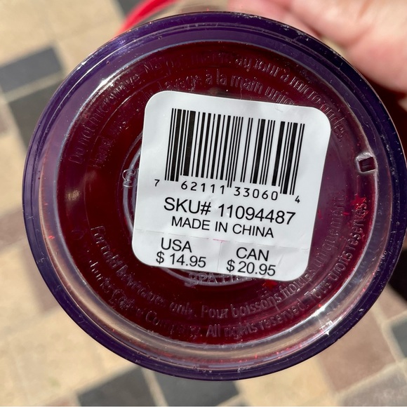 NWT Starbucks red glitter stars holiday 16 oz tumbler bling sparkle - Picture 9 of 11